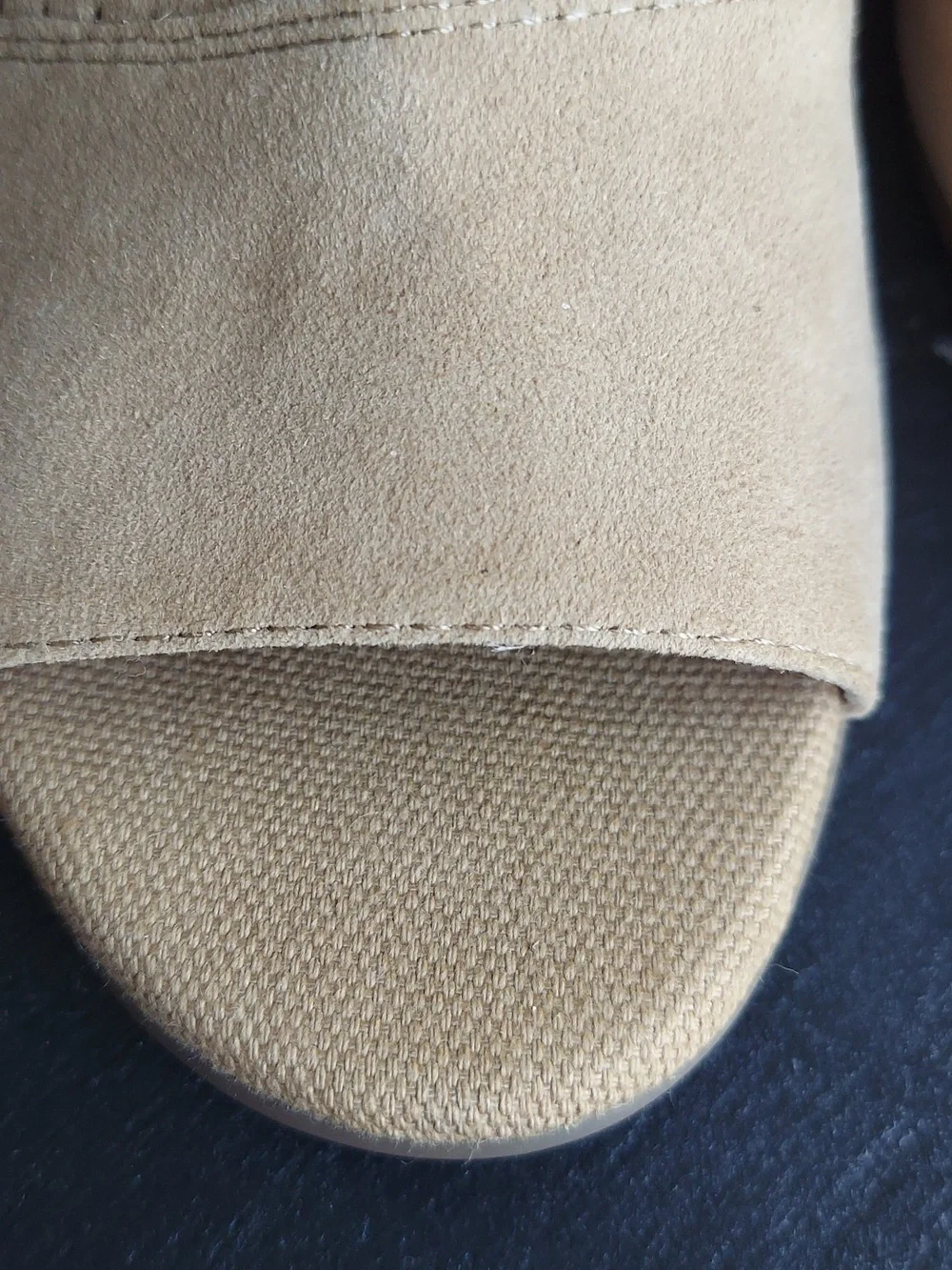Franco Sarto L-Fantana Size 10 Camel Tan Suede Peep Toe Ankle Sleek Heel Booties